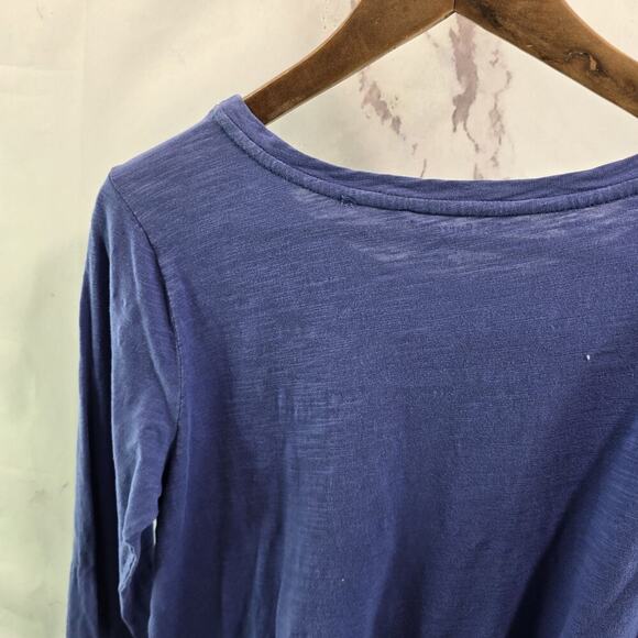 Soft Surroundings T Shirt Womens Small Purple Long Sleeve Layered Tiered Ruffle - Picture 6 of 11